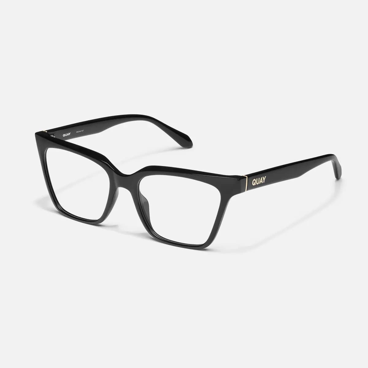 Quay CEO RX BLACK/RX [Prescription lenses, Cat eye shape, Standard arms]