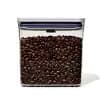 OXO POP 1.7qt Plastic Rectangle Tall Airtight Food Storage Container Clear: Dishwasher-Safe Pantry Organizer [Dimensions (Overall) 6.8 Inches (H) x 6.3 Inches (W) x 4.3 In, Weight 