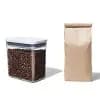 OXO POP 1.7qt Plastic Rectangle Tall Airtight Food Storage Container Clear: Dishwasher-Safe Pantry Organizer [Dimensions (Overall) 6.8 Inches (H) x 6.3 Inches (W) x 4.3 In, Weight 