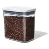 OXO POP 1.7qt Plastic Rectangle Tall Airtight Food Storage Container Clear: Dishwasher-Safe Pantry Organizer [Dimensions (Overall) 6.8 Inches (H) x 6.3 Inches (W) x 4.3 In, Weight 