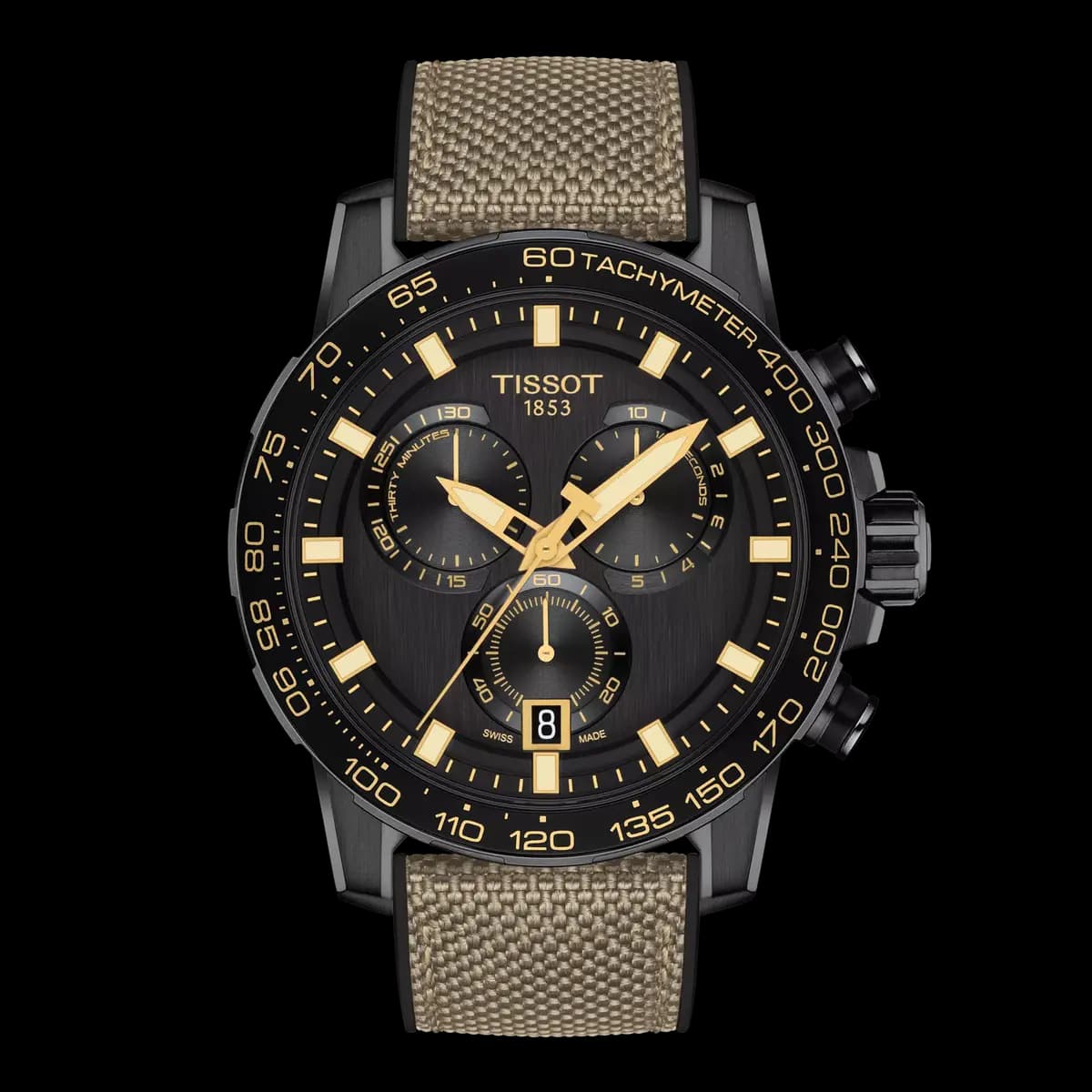 Tissot Supersport Chrono 45.5mm Black T1256173705101 [45.50 mm, Quartz chronograph PowerDrive, 100 m]