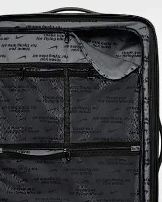 Nike Large Checked Luggage 29" Hardshell (143L) Black/Black/Black [Body: 100% polycarbonate. Lining: 100% polyester., Spot clean, ONE SIZE]