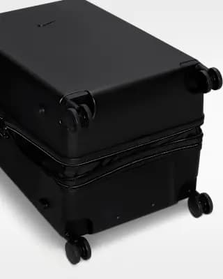 Nike Large Checked Luggage 29" Hardshell (143L) Black/Black/Black [Body: 100% polycarbonate. Lining: 100% polyester., Spot clean, ONE SIZE]