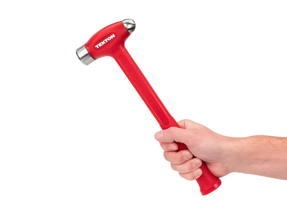 TEKTON 26 oz. Ball Peen Dead Blow Hammer [A. Length (in.) 12.3, B. Width (in.) 4.2, C. Height (in.) 1.3]