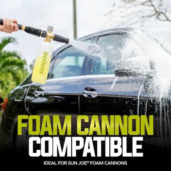 Sun Joe 1 Gal. Premium Snow Foam Pressure Washer Rated Car Wash Soap and Cleaner, Pineapple, SPX-FCS1G [Container Size (oz.): 128, Features: No Additional Features, Returnable: 90-