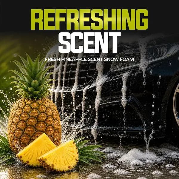 Sun Joe 1 Gal. Premium Snow Foam Pressure Washer Rated Car Wash Soap and Cleaner, Pineapple, SPX-FCS1G [Container Size (oz.): 128, Features: No Additional Features, Returnable: 90-