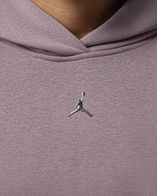 Jordan Brooklyn Women's Pullover Hoodie Purple Smoke [Body: 73% cotton/27% polyester. Rib: 97% cotton/3% spandex, Machine wash, XS (0–2)-XXL (20–22)]