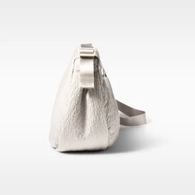 Nike Aura Crescent Crossbody Bag (11L) Cream II/Cream II/MT SILVER BRL [Cream II/Cream II/MT SILVER BRL, 17"W x 9"H x 5"D, Adjustable strap]