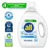 All Unscented Free Clear for Sensitive Skin HE Liquid Laundry Detergent 58 Loads - 73 fl oz [Scent Unscented, Health Facts Fluoride-Free, No Fragrance Added, Dye-F, Features Dermat