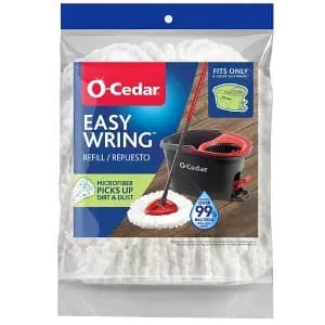 O-Cedar EasyWring Mop Head Replacement [Scent Unscented, Dimensions (Overall) 11.48 Inches (H) x 11.7 Inches (W) x 19., Package Quantity 1, Recommended Surface Application Floor]