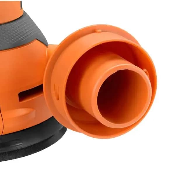 RIDGID 3 Amp Corded 5 in. Random Orbital Sander with AIRGUARD Technology, R26011 [Amperage (A): 3 A, Color Family: Orange, Cord Length (ft.): 6]