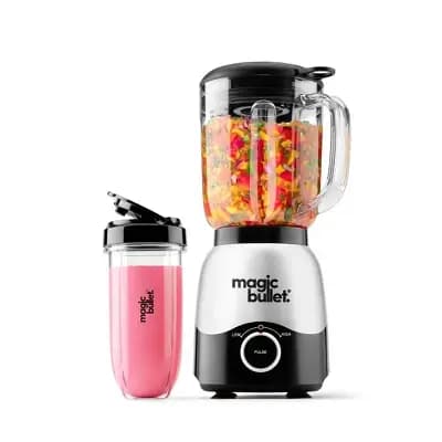 Magic Bullet 2-Speed Countertop Blender Combo Silver MBF50200 [48 fl oz (US), 600 Watts, 5.11 Pounds]