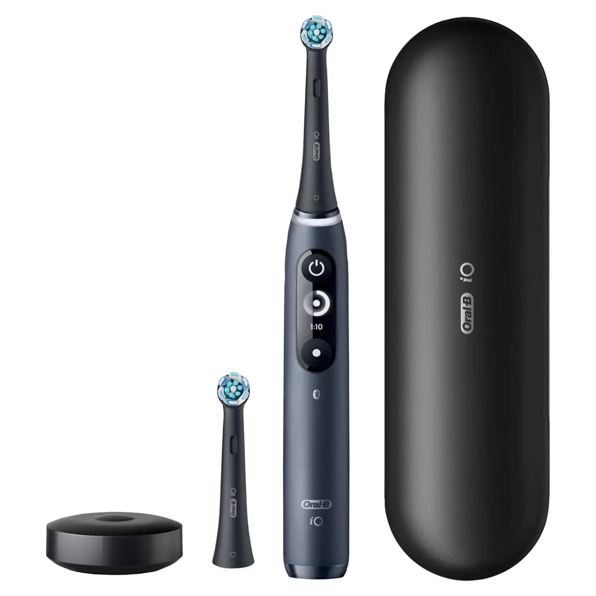 Oral-B Pro 1000 Rechargeable Electric Toothbrush Twin Pack, White and Turquoise [5 SMART Brushing Modes, Interactive Display, Artificial Intelligence]
