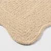20"x30" Scallop Cotton Braid Bath Rug Khaki - Threshold™ [30 Inches (L), 20 Inches (W), Rectangle (shape), 1]