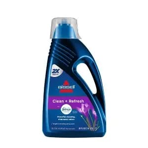 BISSELL 2X Deep Clean + Refresh 60 fl oz. Upright Carpet Cleaner Formula - 1052: Non-Toxic, EPA Certified, Odor Eliminator [Scent Spring, Health Facts Non-Toxic, Ammonia-Free, Phos