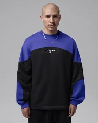 Jordan Flight Mountainside Men's Long-Sleeve Top Black/Light Concord/Light Concord [Black/Light Concord/Light Concord, Machine wash, Imported]