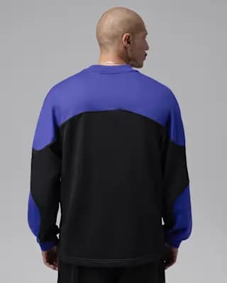 Jordan Flight Mountainside Men's Long-Sleeve Top Black/Light Concord/Light Concord [Black/Light Concord/Light Concord, Machine wash, Imported]