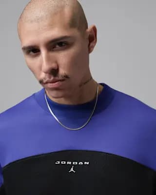 Jordan Flight Mountainside Men's Long-Sleeve Top Black/Light Concord/Light Concord [Black/Light Concord/Light Concord, Machine wash, Imported]