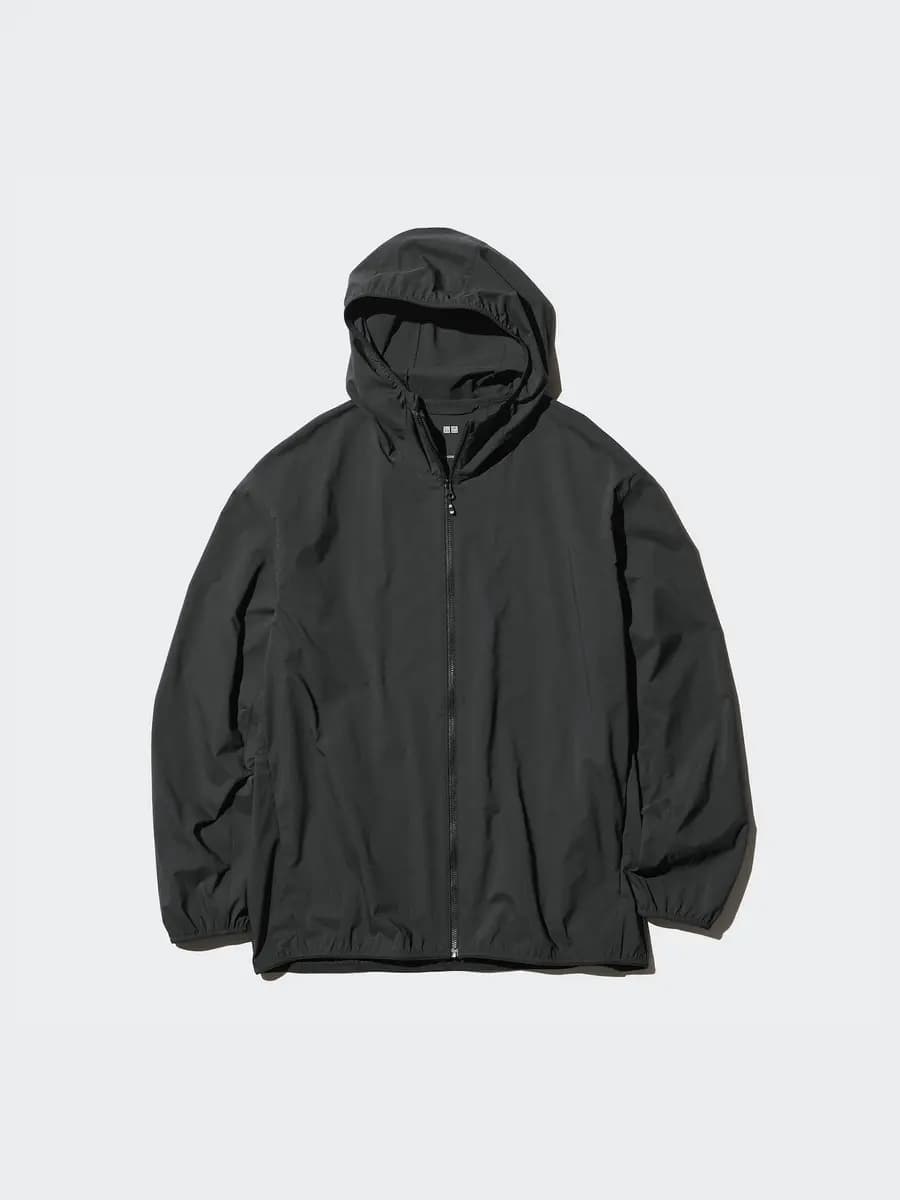 Uniqlo Pocketable UV Protection Parka Black [Imported, UPF50+ / JIS L 1925 : 2019, With UV Protection technology.]