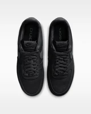 Air Force 1 "University of Oregon" Men's Shoes Black/Black [Black/Black, Nike Air unit provides lightweight cushioning., Padded Collar]