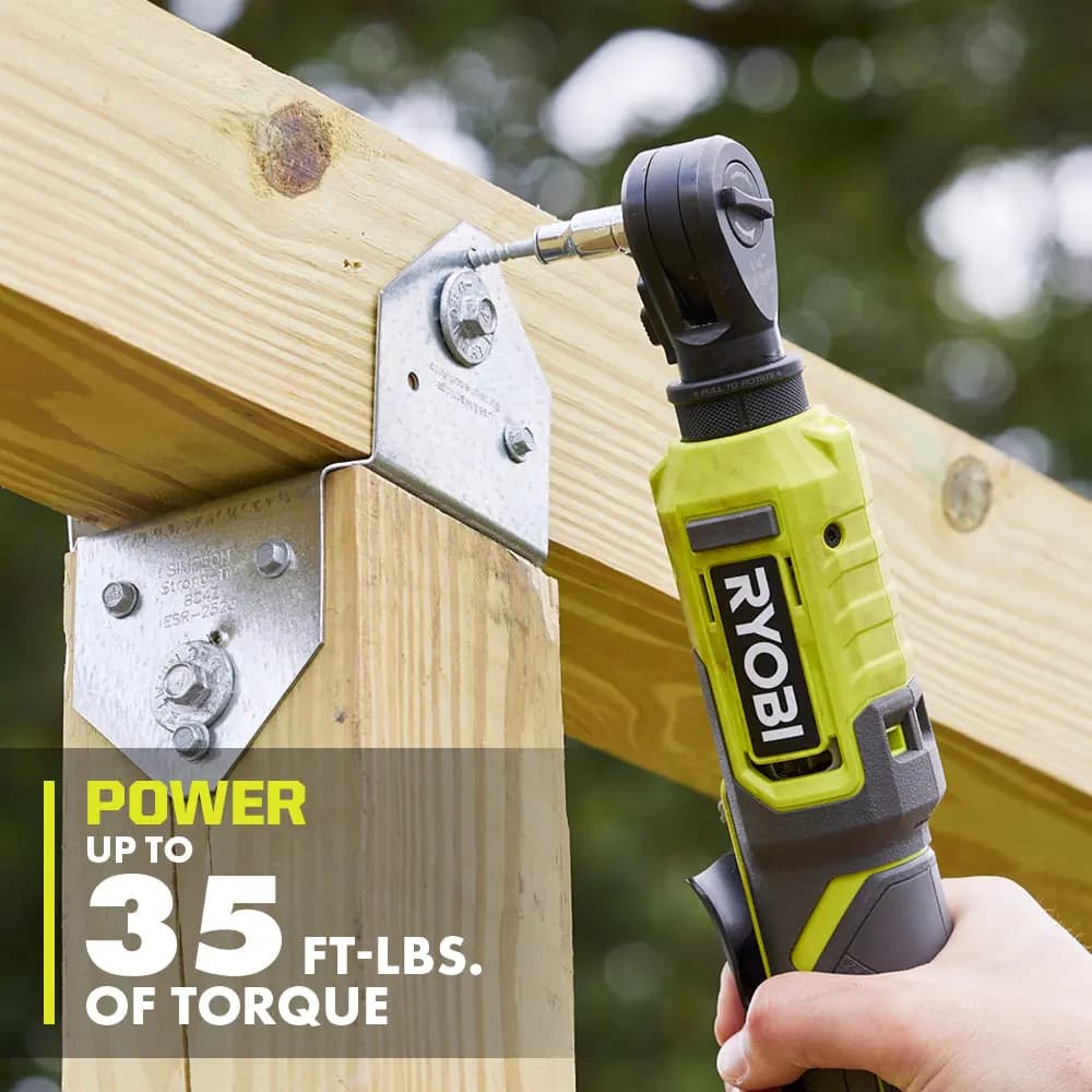 RYOBI 18V ONE+ Multi-Size Ratchet Kit [Capacity 1.5Ah, RPM 0 - 260, Anvils Reversible 1/4" and 3/8" drive]