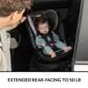 Evenflo Revolve 360 Slim 2-in-1 Rotational Convertible Car Seat - Canton Black [Dimensions (Overall) 24.3 Inches (H) x 16.75 Inches (W) x 21, Weight 33.6 Pounds, Suggested Age 0-6 