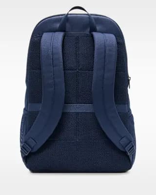 Nike Brasilia Backpack (Extra Large, 30L) Midnight Navy/Black/White [100% polyester, Spot clean, ONE SIZE]