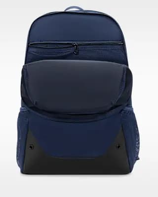 Nike Brasilia Backpack (Extra Large, 30L) Midnight Navy/Black/White [100% polyester, Spot clean, ONE SIZE]
