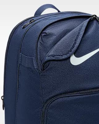 Nike Brasilia Backpack (Extra Large, 30L) Midnight Navy/Black/White [100% polyester, Spot clean, ONE SIZE]