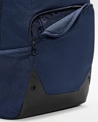 Nike Brasilia Backpack (Extra Large, 30L) Midnight Navy/Black/White [100% polyester, Spot clean, ONE SIZE]
