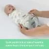 SwaddleMe by Ingenuity Baby Monogram Collection 3pk Swaddle Wrap - Rainbow 0-3m: Cotton, Front Clasp, Long Sleeve [Sizing Infant, Material 100% Cotton, Fit Regular Fit, Garment Sty