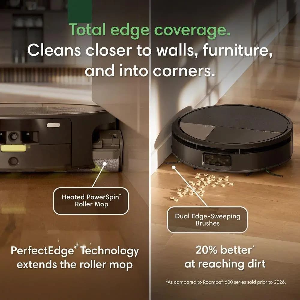 iRobot Roomba Max 775 Combo Robot + AutoWash Dock Black [14.7 (L) x 14.4 (W) x 4.1 (H), 12.787, 6000 mAH, LFP]