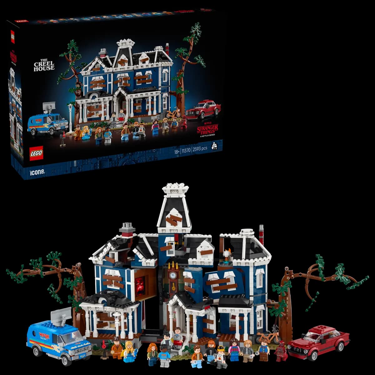 LEGO Stranger Things: The Creel House 11370 [2593 pieces, ages 18+, LEGO® Icons]