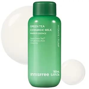 innisfree Green Tea Ceramide Refillable Korean Milk Toner for Hydration & Barrier Repair 5.41 oz/160 mL [Normal, Dry, Combination, and Oily, 5.41 oz/160 mL, Green Tea™ Liposomes]