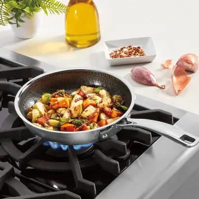 Cuisinart 8" FusionPlus Stainless Steel Skillet [Stainless Steel, 8 Inches, 1 Quart]