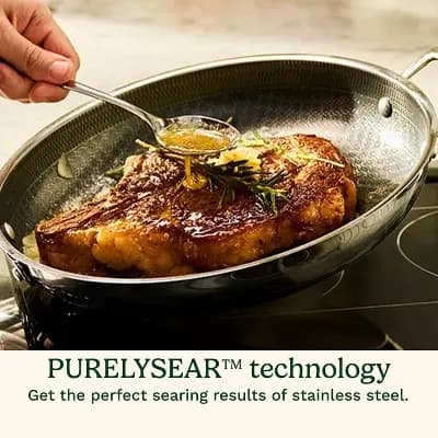 Cuisinart 8" FusionPlus Stainless Steel Skillet [Stainless Steel, 8 Inches, 1 Quart]