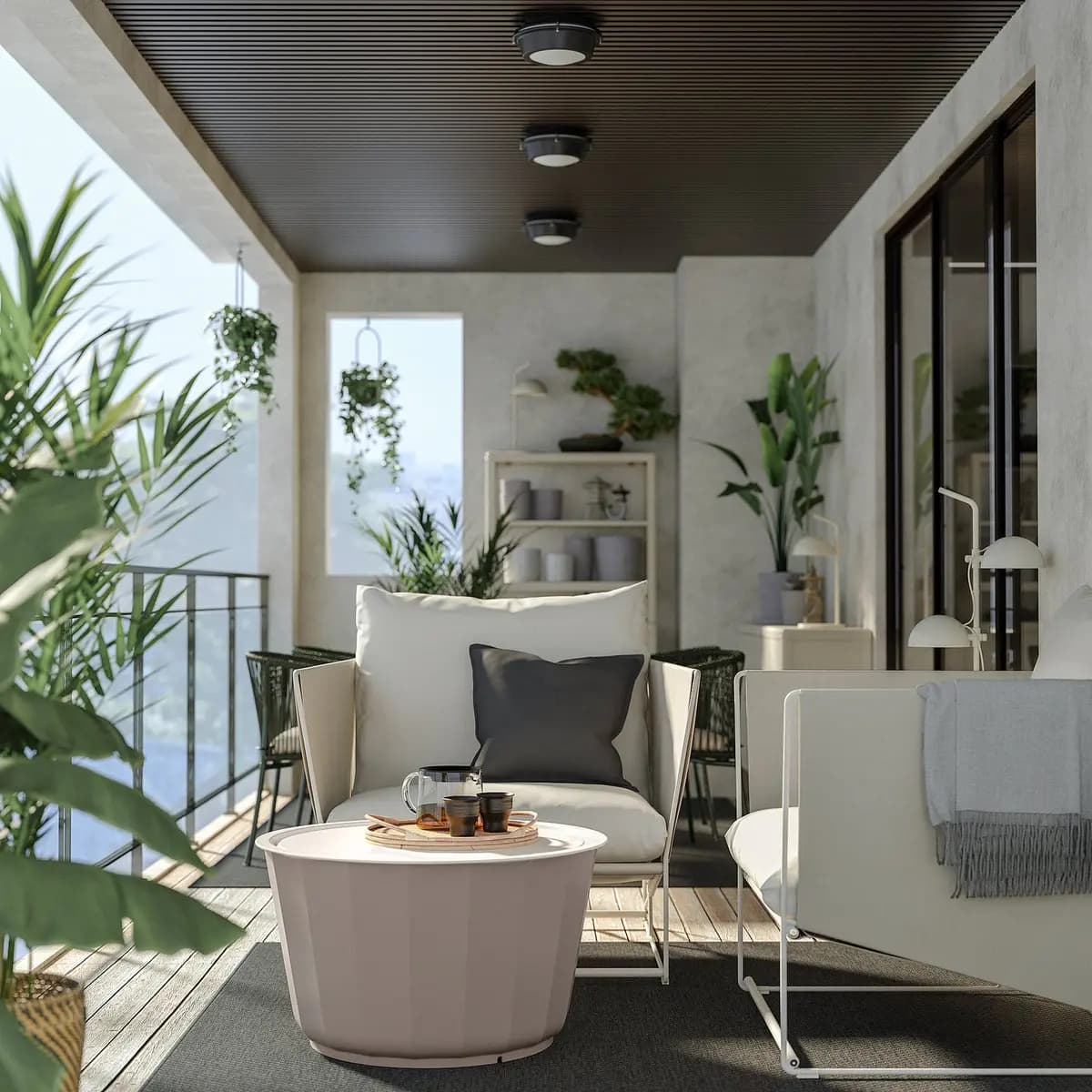 IKEA HAVSTEN Armchair, outdoor, beige/beige [Width 38 5/8 ", Depth 37 ", Height 35 3/8 "]