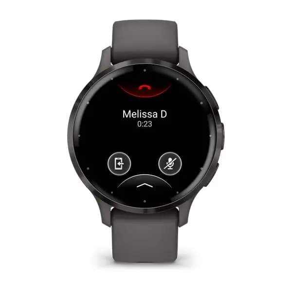 Garmin Venu 3S Slate Stainless Steel Bezel with Pebble Gray Case and Silicone Band [AMOLED (optional always-on mode), Swim, 5 ATM, 1.2" (30.4 mm) diameter]