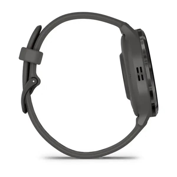 Garmin Venu 3S Slate Stainless Steel Bezel with Pebble Gray Case and Silicone Band [AMOLED (optional always-on mode), Swim, 5 ATM, 1.2" (30.4 mm) diameter]