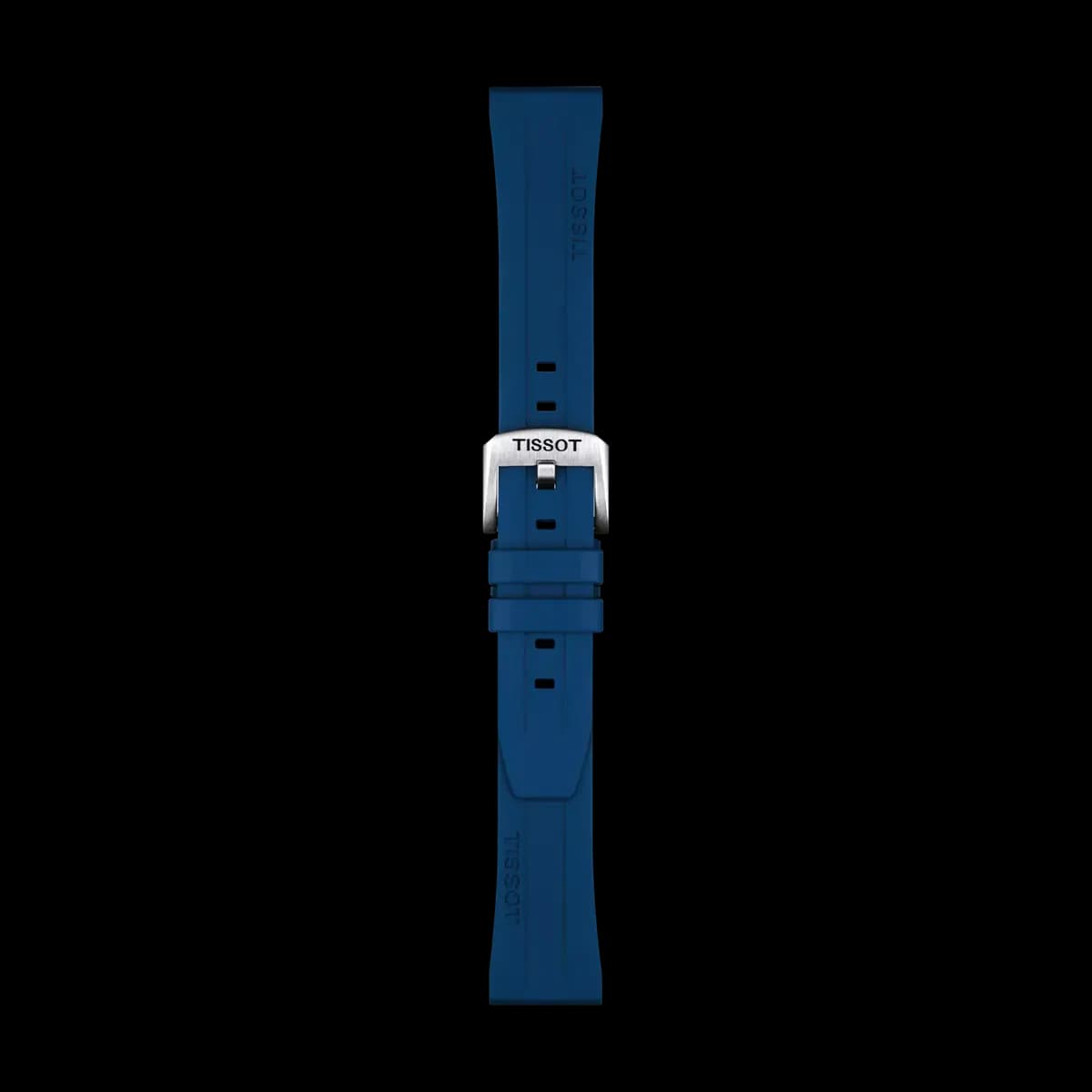 Tissot Official Blue Rubber Strap Lugs 20mm [Rubber, Blue, 20.00]