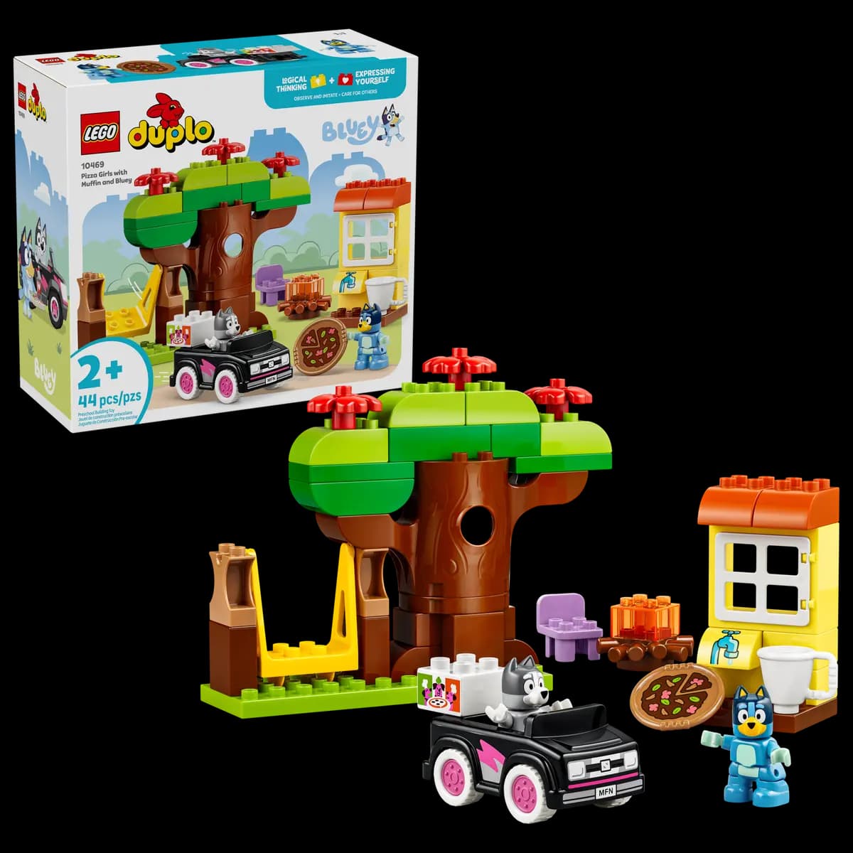 LEGO Pizza Girls with Muffin and Bluey 10469 [44 pieces, ages 2+, DUPLO®]