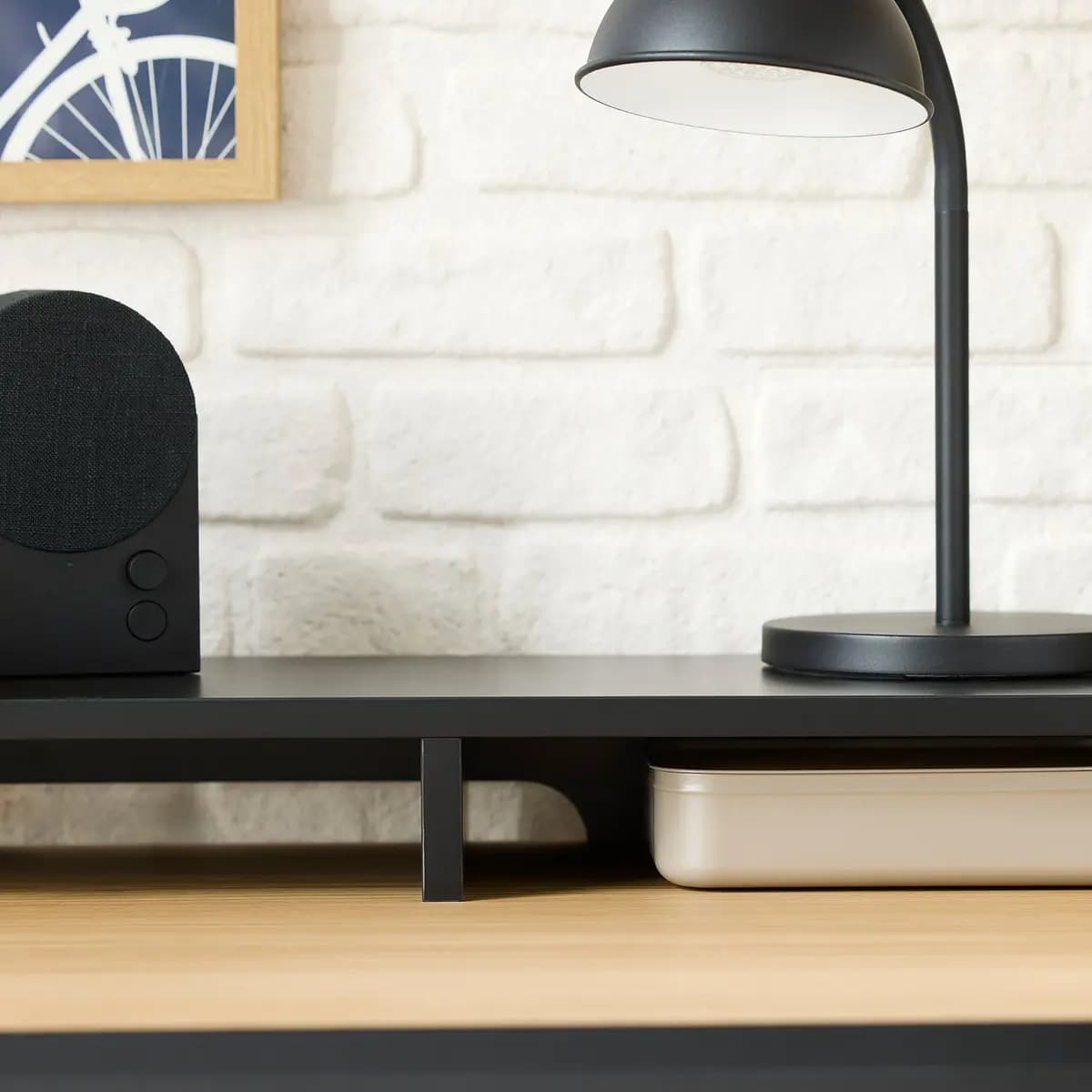 IKEA MULLSJÖ Desk, oak veneer [Width 53 1/8 ", Depth 27 1/2 ", Height 29 7/8 "]