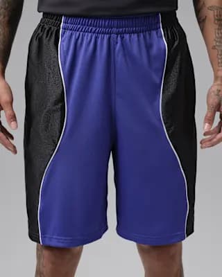 Jordan Sport Men's Dri-FIT 9" Y2K Shorts Light Concord/White/Black [Body: 100% Polyester; Pocket Bags: 100% Polyester, Machine wash, XS-3XL]
