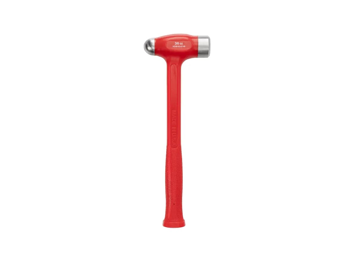 TEKTON 36 oz. Ball Peen Dead Blow Hammer [A. Length (in.) 13.1, B. Width (in.) 4.6, C. Height (in.) 1.5]