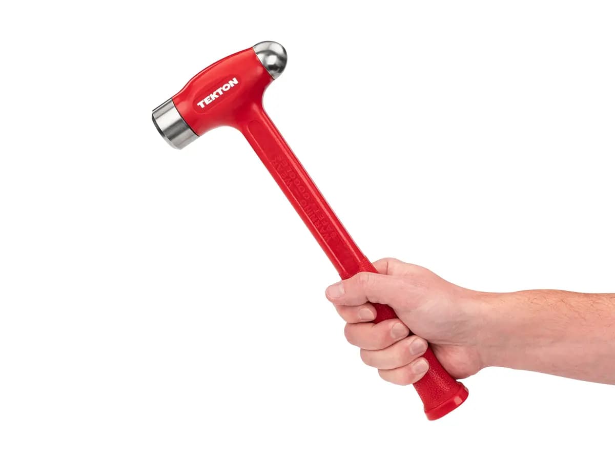 TEKTON 36 oz. Ball Peen Dead Blow Hammer [A. Length (in.) 13.1, B. Width (in.) 4.6, C. Height (in.) 1.5]