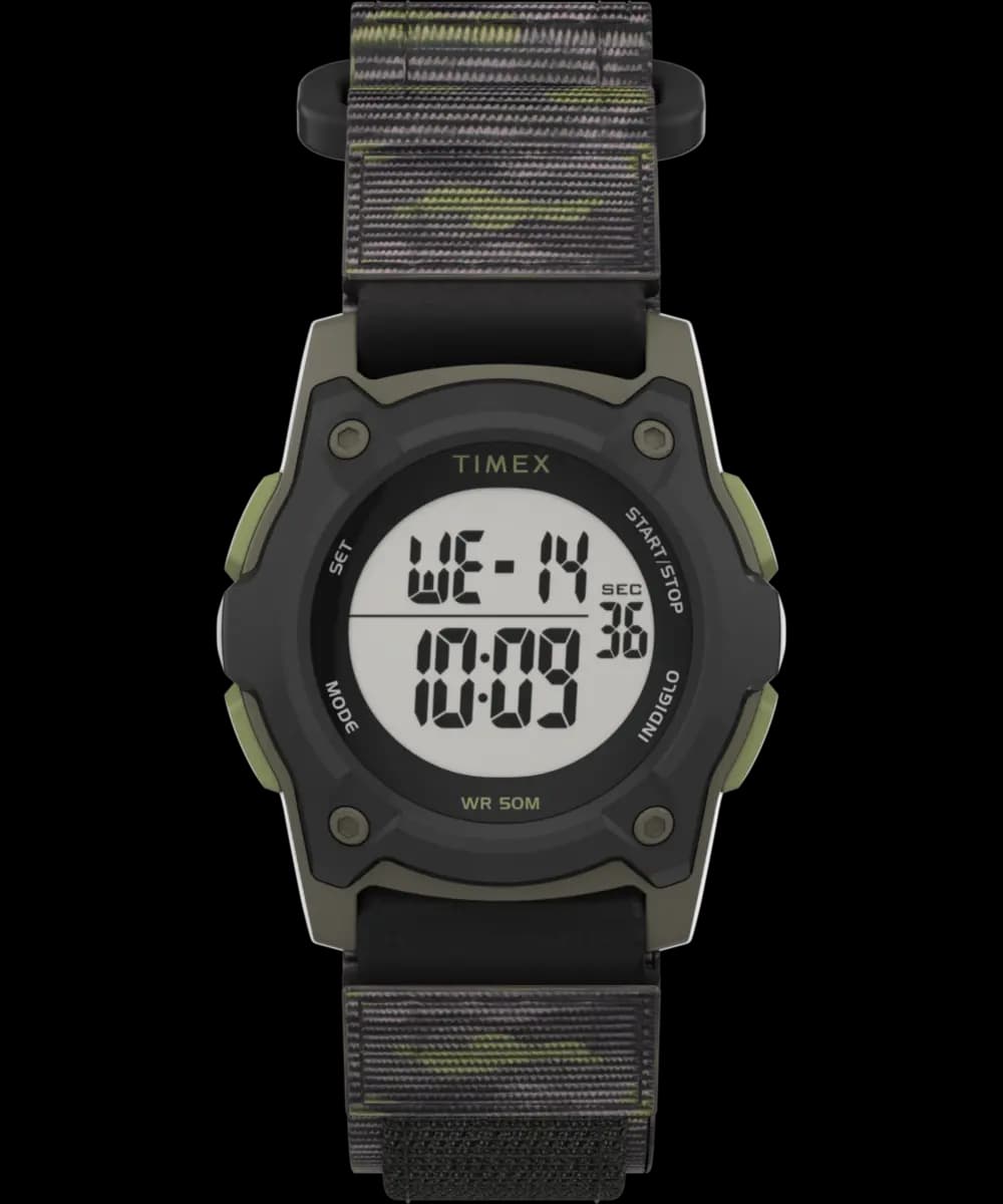 Timex Time Machines 35mm Green/Brown Camo Fast Wrap Kids Digital [Fabric]