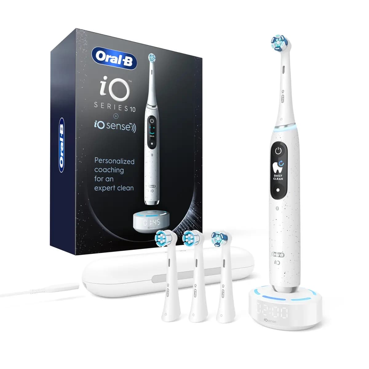 Oral-B iO Series 9 Twin Pack, Aqua Marine [7 SMART Brushing Modes, Interactive Color Display, Artificial Intelligence + 3D]