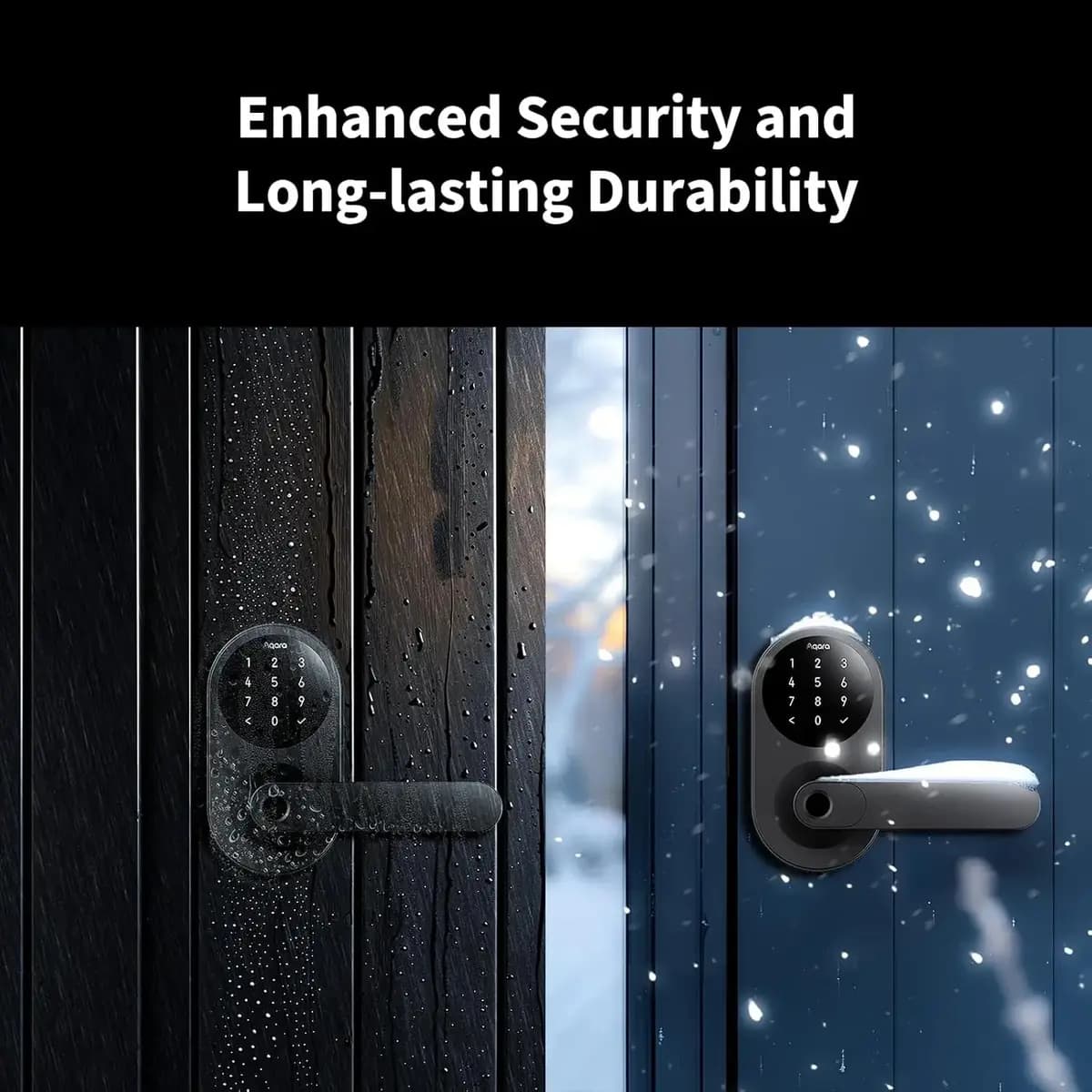 Aqara Smart Lock U300 Silver [2290g (5.05 lb), Thread, Bluetooth 5.1, NFC, 140 x 76 x 73.5 mm (5.5 x 2.99 x 2.89 in.)]