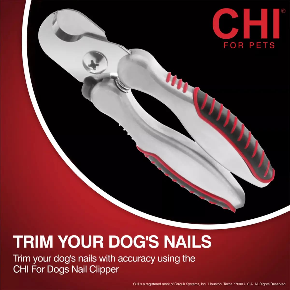 CHI® Large Standard Dog Nail Clipper [Includes 1 dog grooming glove, Intended Pet(s) All dogs, Material(s) Indoor and outdoor use, Product Weight 0.388 lb]