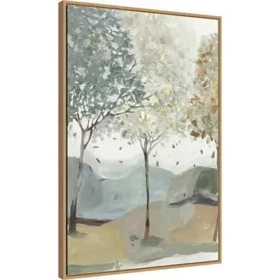 Amanti Art 22" x 33" Breezy Landscape Trees III by Allison Pearce: Amanti Art Vertical Lithograph Canvas [Brown, 3 Pounds, Polystyrene (Frame)]